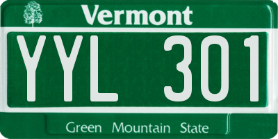 VT license plate YYL301