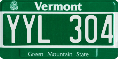 VT license plate YYL304