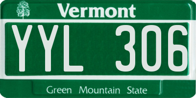 VT license plate YYL306