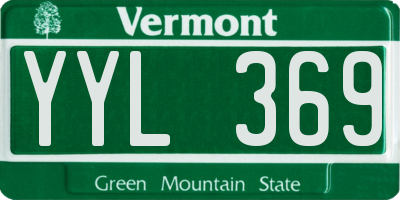 VT license plate YYL369