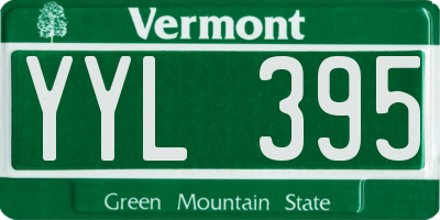 VT license plate YYL395