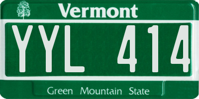 VT license plate YYL414