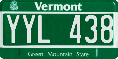 VT license plate YYL438