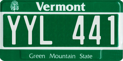 VT license plate YYL441