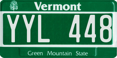 VT license plate YYL448