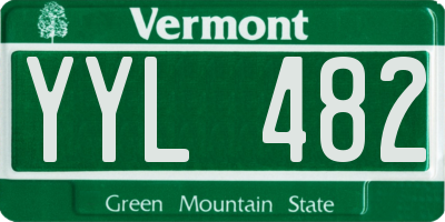 VT license plate YYL482