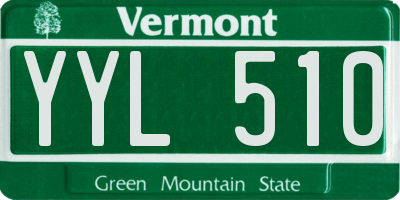 VT license plate YYL510
