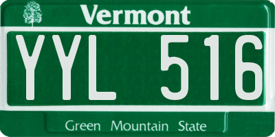 VT license plate YYL516