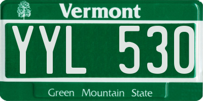 VT license plate YYL530