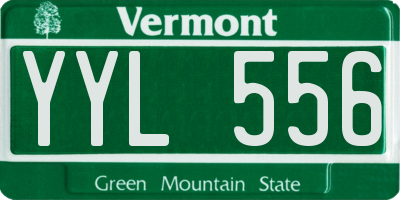 VT license plate YYL556
