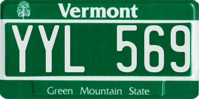 VT license plate YYL569