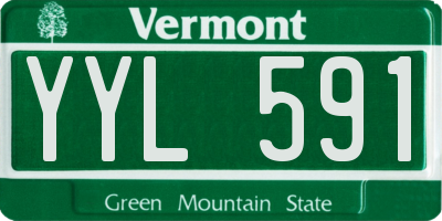 VT license plate YYL591