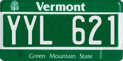 VT license plate YYL621