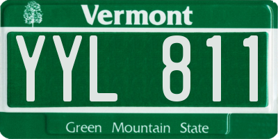 VT license plate YYL811