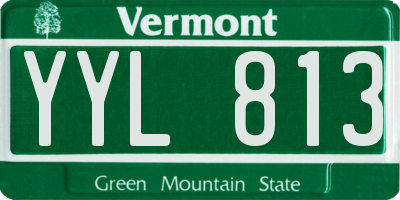 VT license plate YYL813