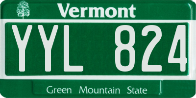 VT license plate YYL824