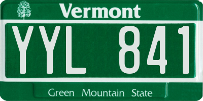 VT license plate YYL841