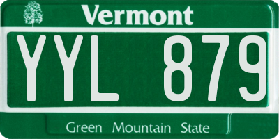 VT license plate YYL879