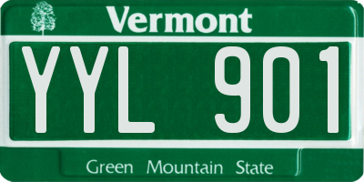 VT license plate YYL901