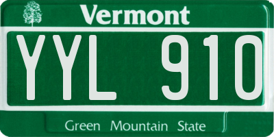 VT license plate YYL910