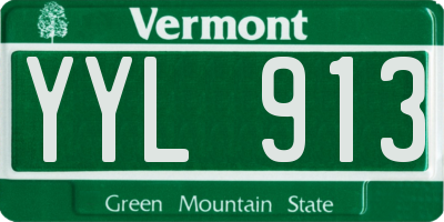 VT license plate YYL913