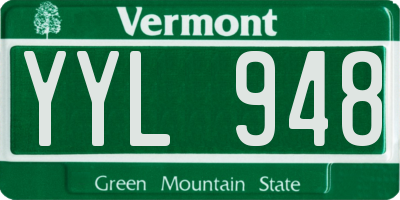 VT license plate YYL948