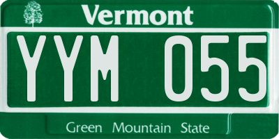 VT license plate YYM055