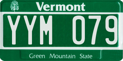 VT license plate YYM079