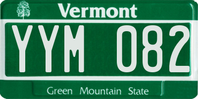 VT license plate YYM082