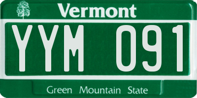 VT license plate YYM091