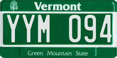 VT license plate YYM094
