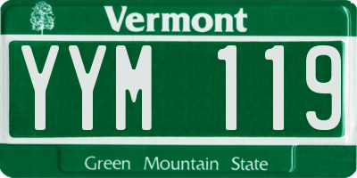 VT license plate YYM119
