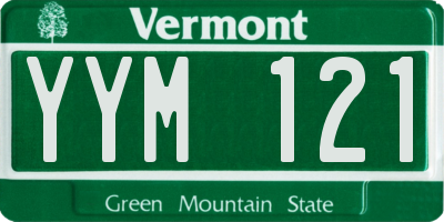 VT license plate YYM121