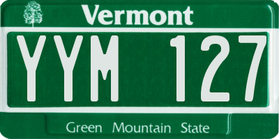 VT license plate YYM127