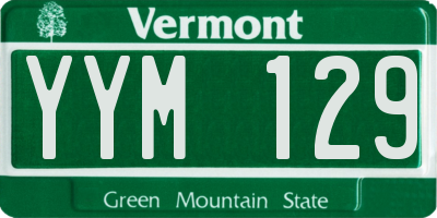 VT license plate YYM129
