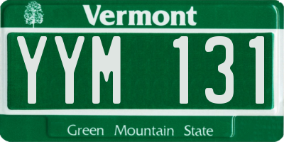 VT license plate YYM131