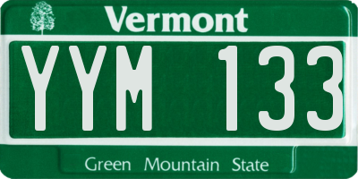 VT license plate YYM133