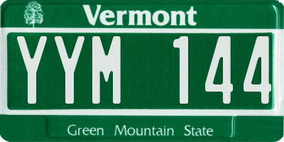VT license plate YYM144