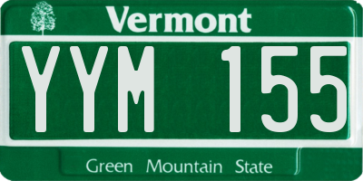 VT license plate YYM155