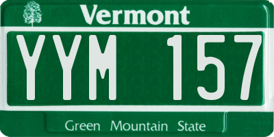 VT license plate YYM157