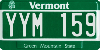 VT license plate YYM159