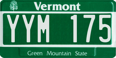 VT license plate YYM175