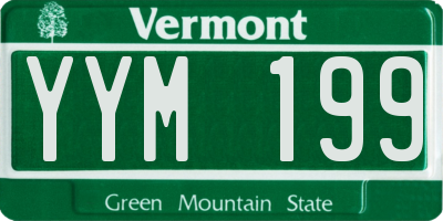 VT license plate YYM199