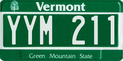 VT license plate YYM211