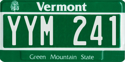 VT license plate YYM241