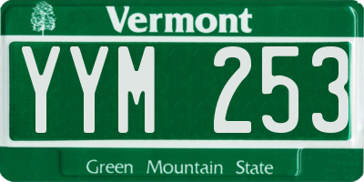 VT license plate YYM253