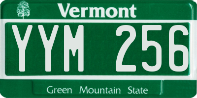 VT license plate YYM256