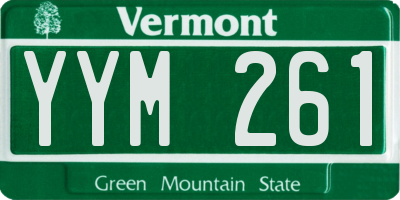 VT license plate YYM261