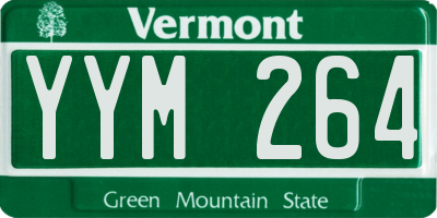 VT license plate YYM264