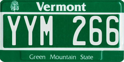 VT license plate YYM266
